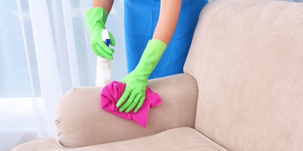 Disinfect your couch with white vinegar